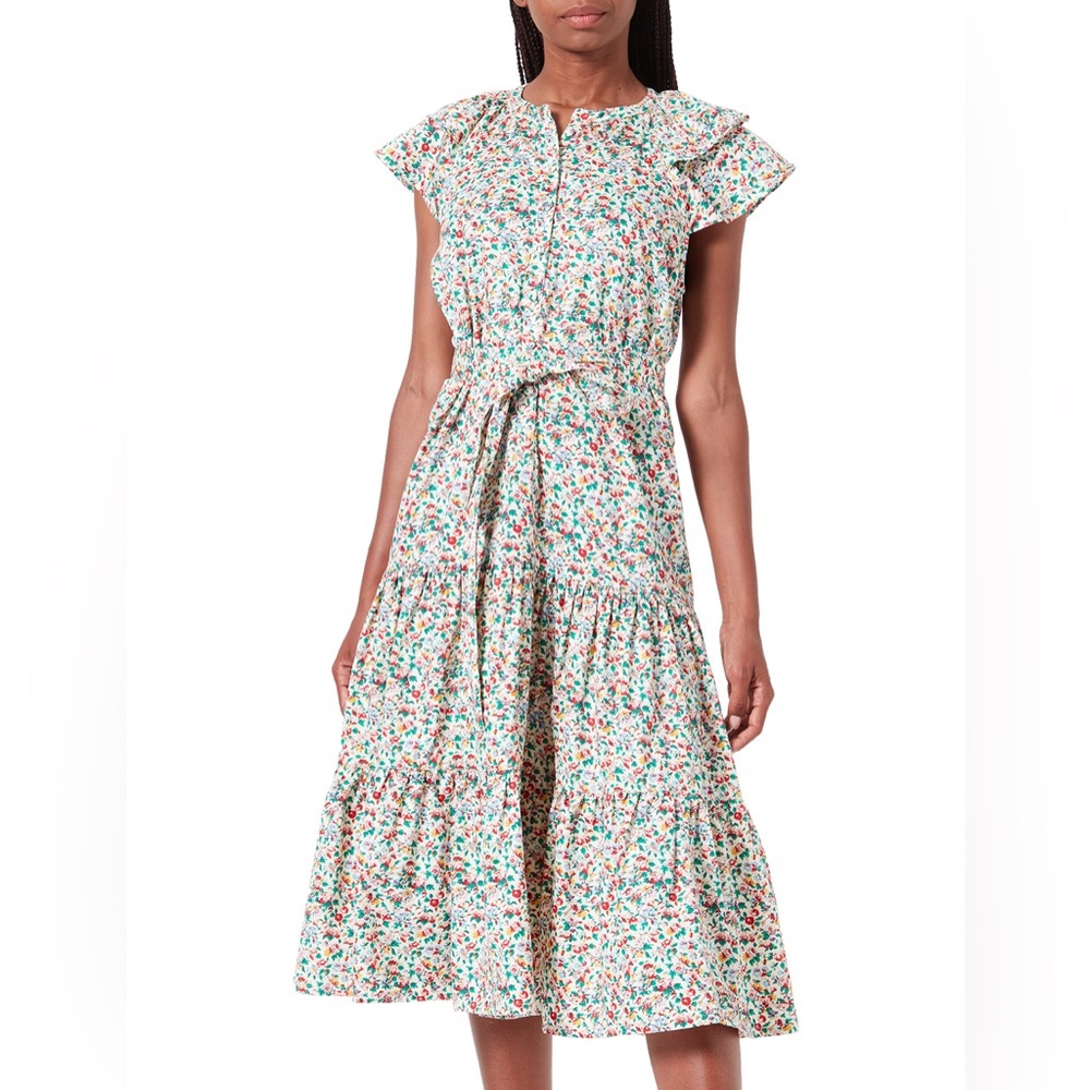 People Tree V&A Margie Frill Dress US Size 4